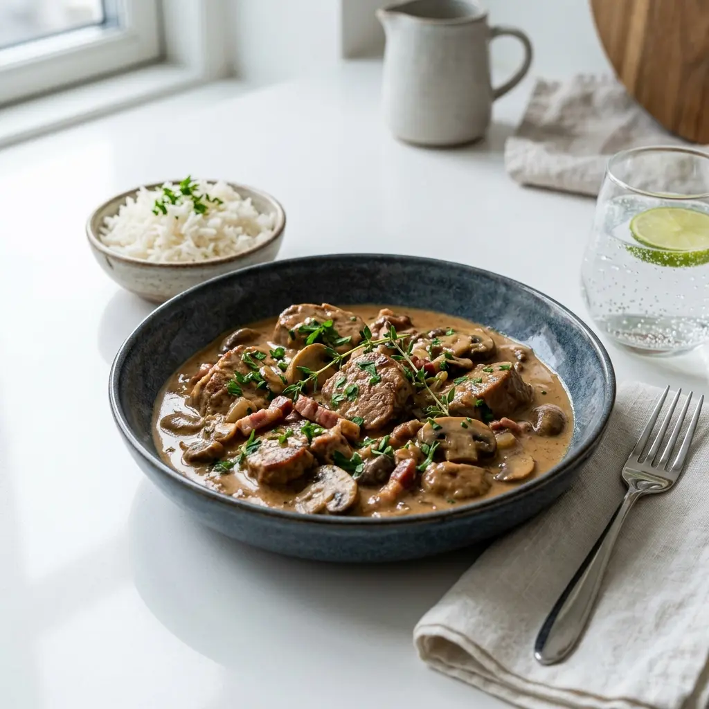 豚ヒレ肉のシチューの完成料理写真