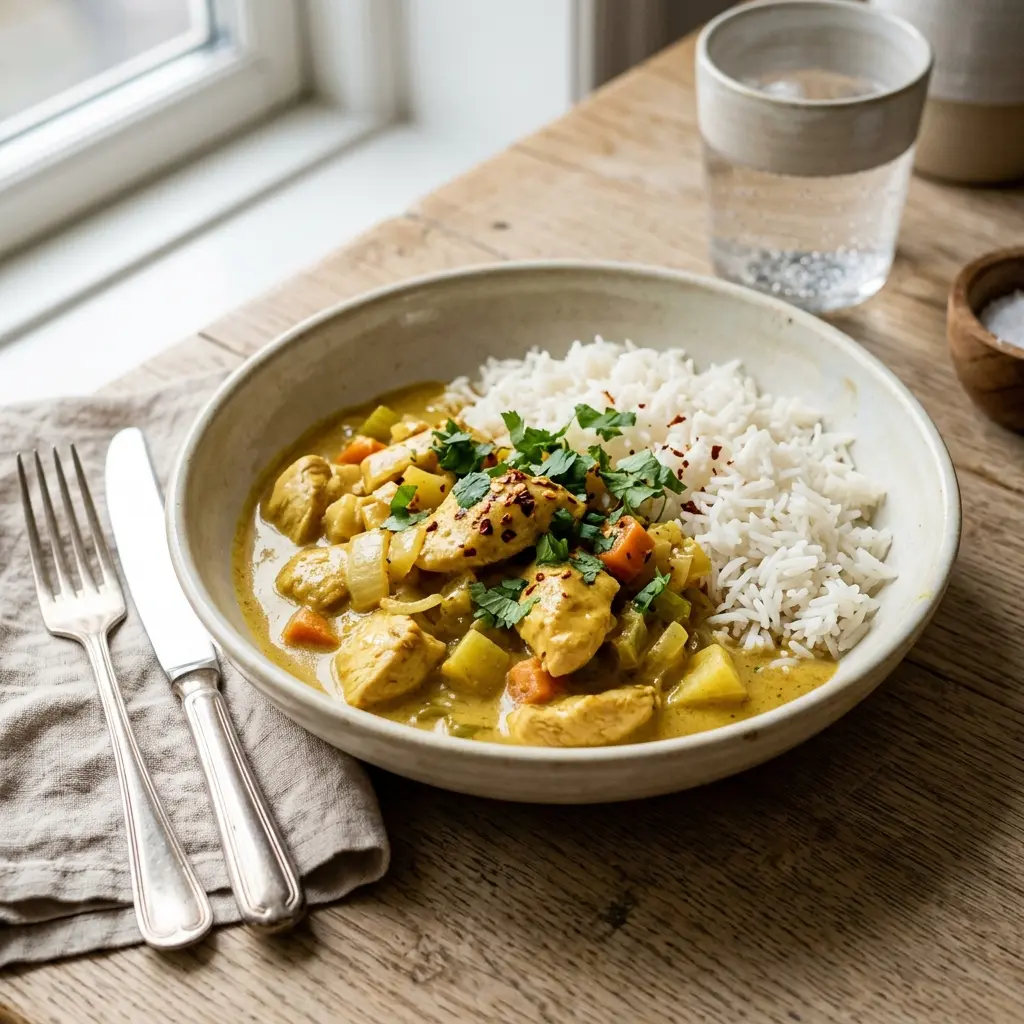 チキンカレーの完成料理写真