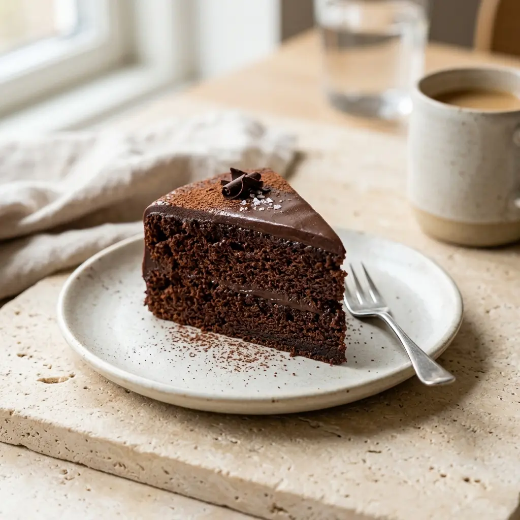 チョコレートケーキの完成料理写真