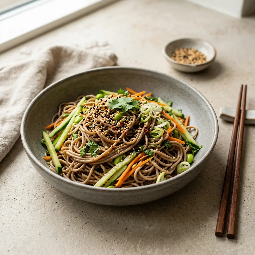 胡麻そばの完成料理写真