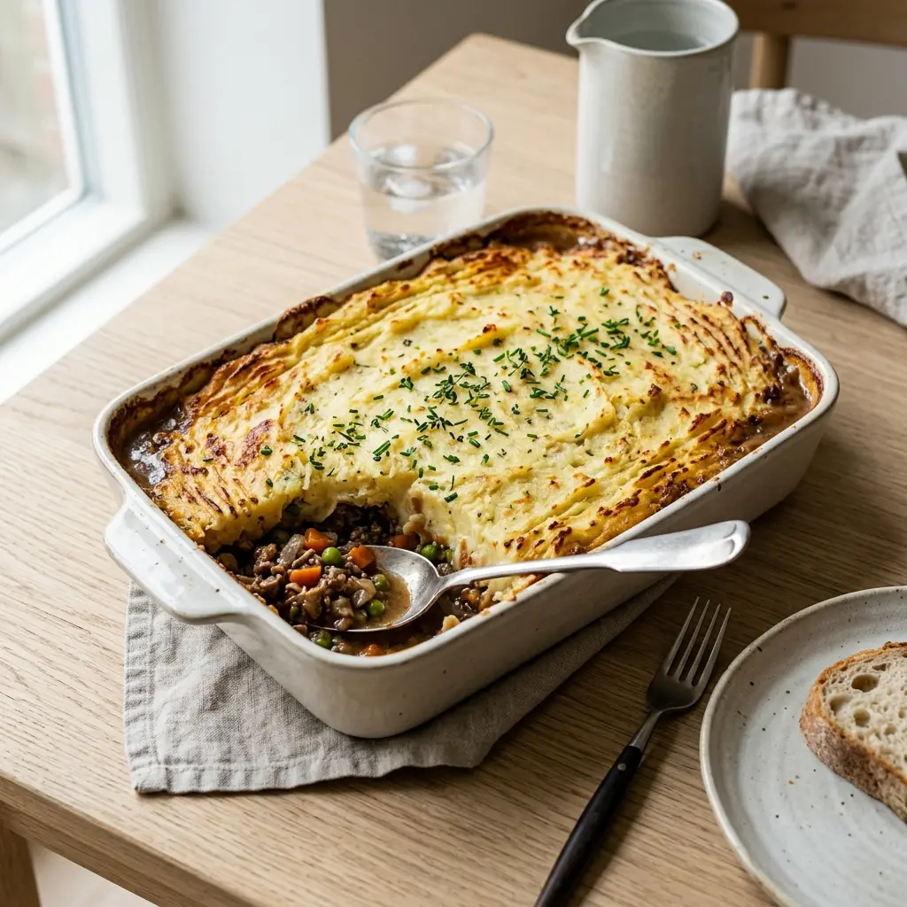牛肉とマッシュポテトのオーブン焼きの完成料理写真