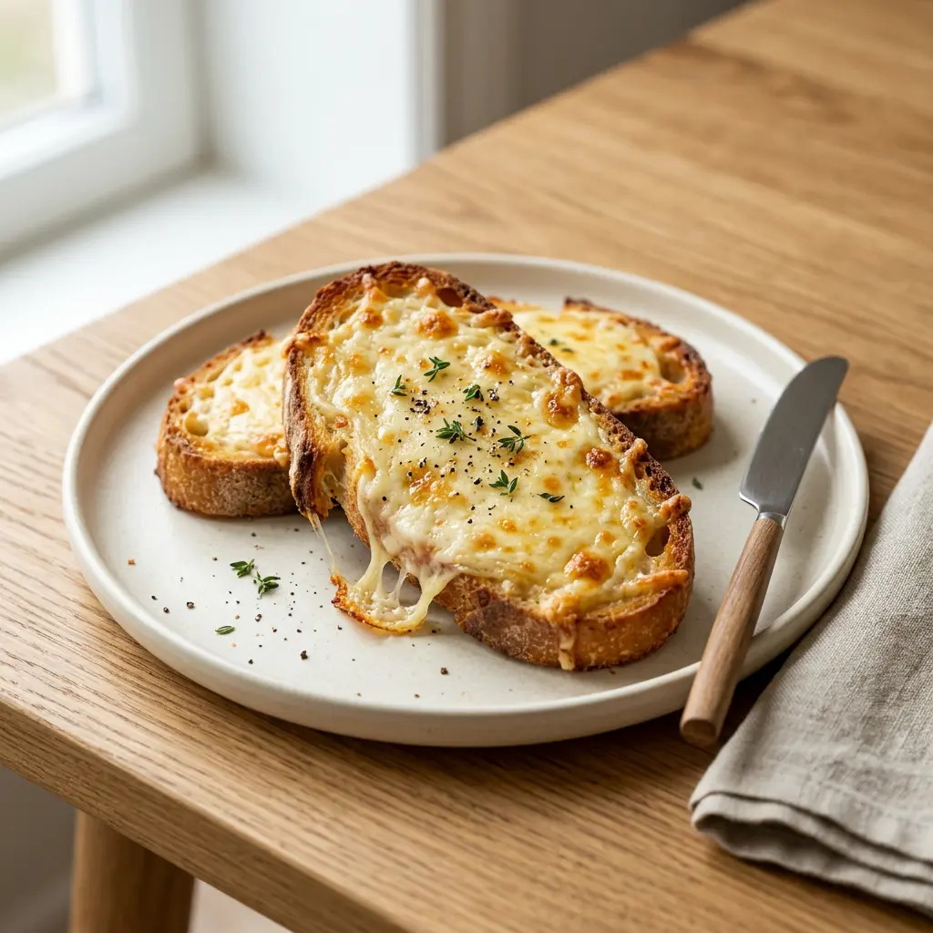 ノンフライヤーで作るチーズトーストの完成料理写真