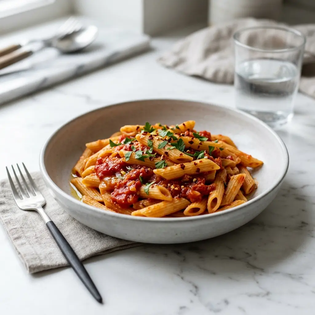 パスタ アラビアータの完成料理写真