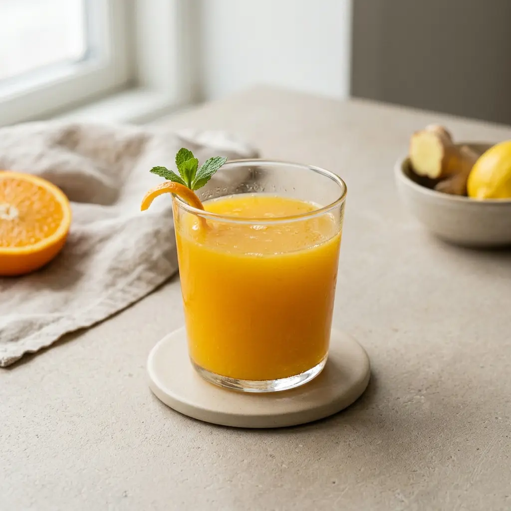 しぼりたてジュースの完成料理写真