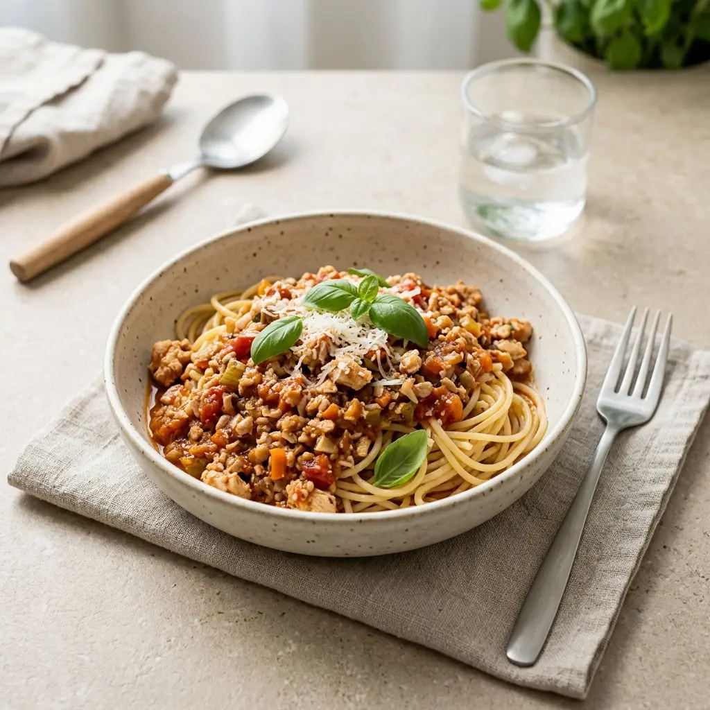 鶏肉のミートソースの完成料理写真